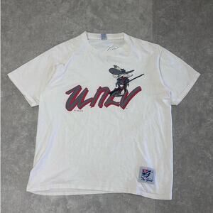 90s Vintage University of Nevada Las Vegas Rebels White T Shirt Size XL